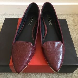 Aldo shoes leather flats